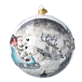Load image into Gallery viewer, Silver Midnight Sleigh Premium christmas glass ornament 2020-546
