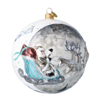 Silver Lunar Passage | Hand-Painted Glass Ornament | Blubom 2020-546
