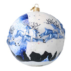 Alabaster Midnight Passage | Hand-Painted Glass Ornament | Blubom 2020-547
