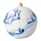 Alabaster Midnight Passage | Hand-Painted Glass Ornament | Blubom 2020-547