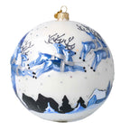 Alabaster Midnight Passage | Hand-Painted Glass Ornament | Blubom 2020-547