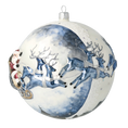 Load image into Gallery viewer, Midnight Sleigh Flight Premium christmas glass ornament 2020-547
