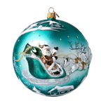 Emerald Midnight Voyage | Hand-Painted Glass Ornament | Blubom 2020-548