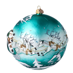 Emerald Midnight Voyage | Hand-Painted Glass Ornament | Blubom 2020-548