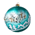 Emerald Midnight Voyage | Hand-Painted Glass Ornament | Blubom 2020-548