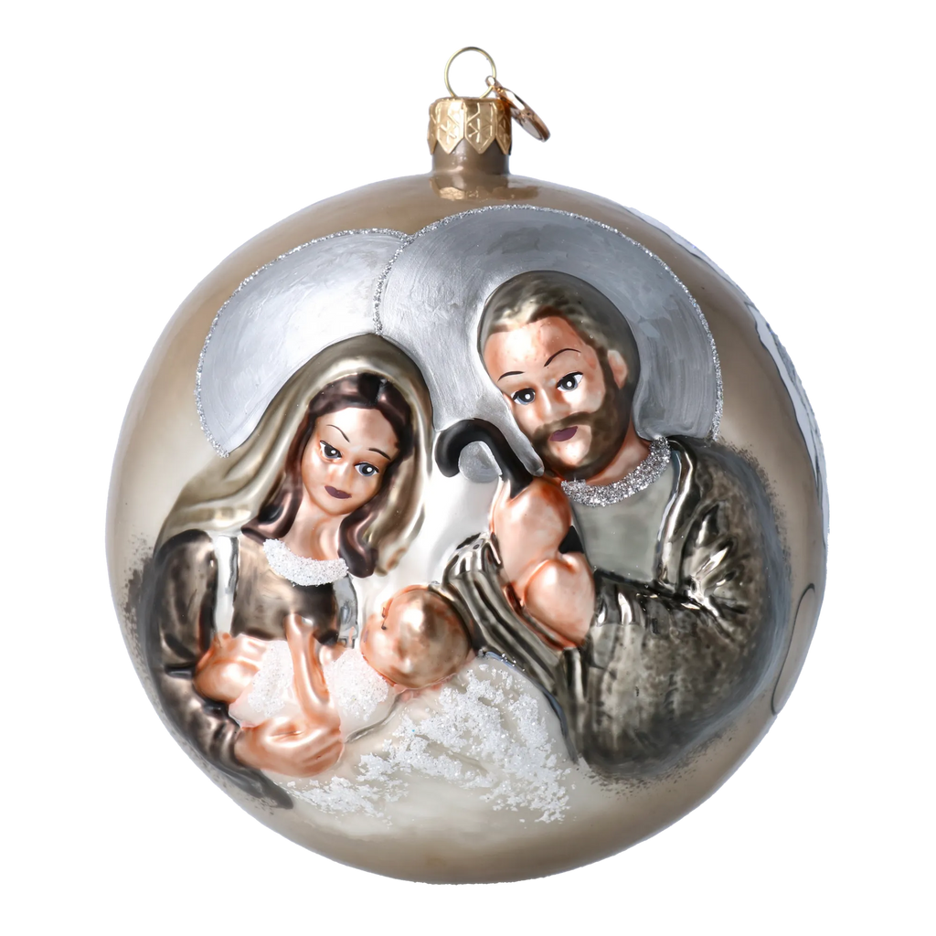 Champagne Reverence | Hand-Painted Glass Ornament | Blubom 2020-561