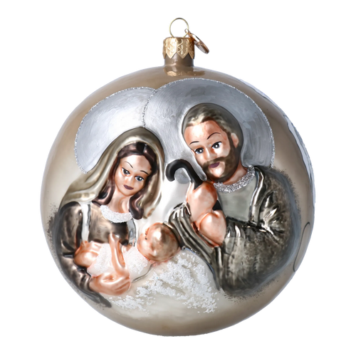 Champagne Reverence | Hand-Painted Glass Ornament | Blubom 2020-561