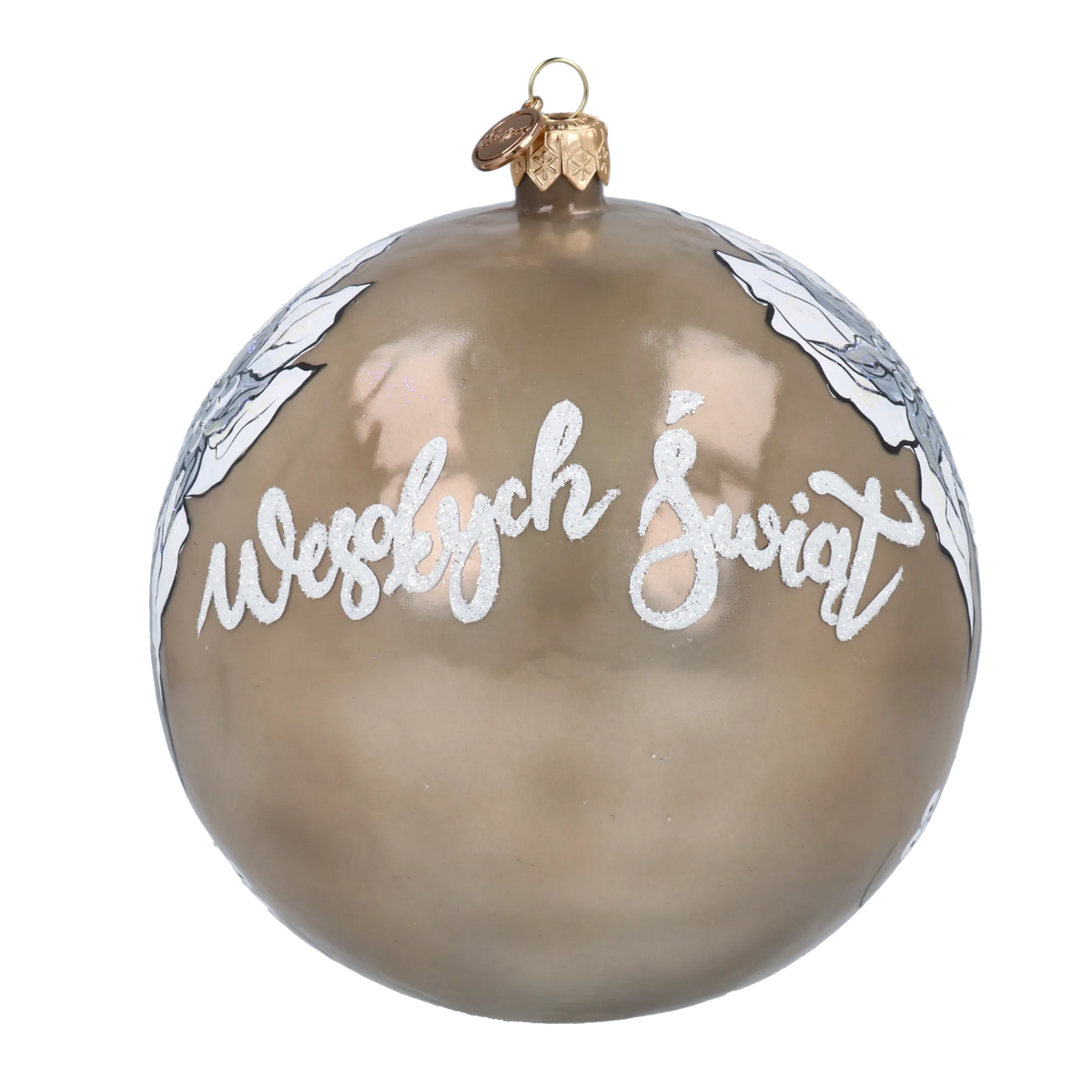 Champagne Reverence | Hand-Painted Glass Ornament | Blubom 2020-561