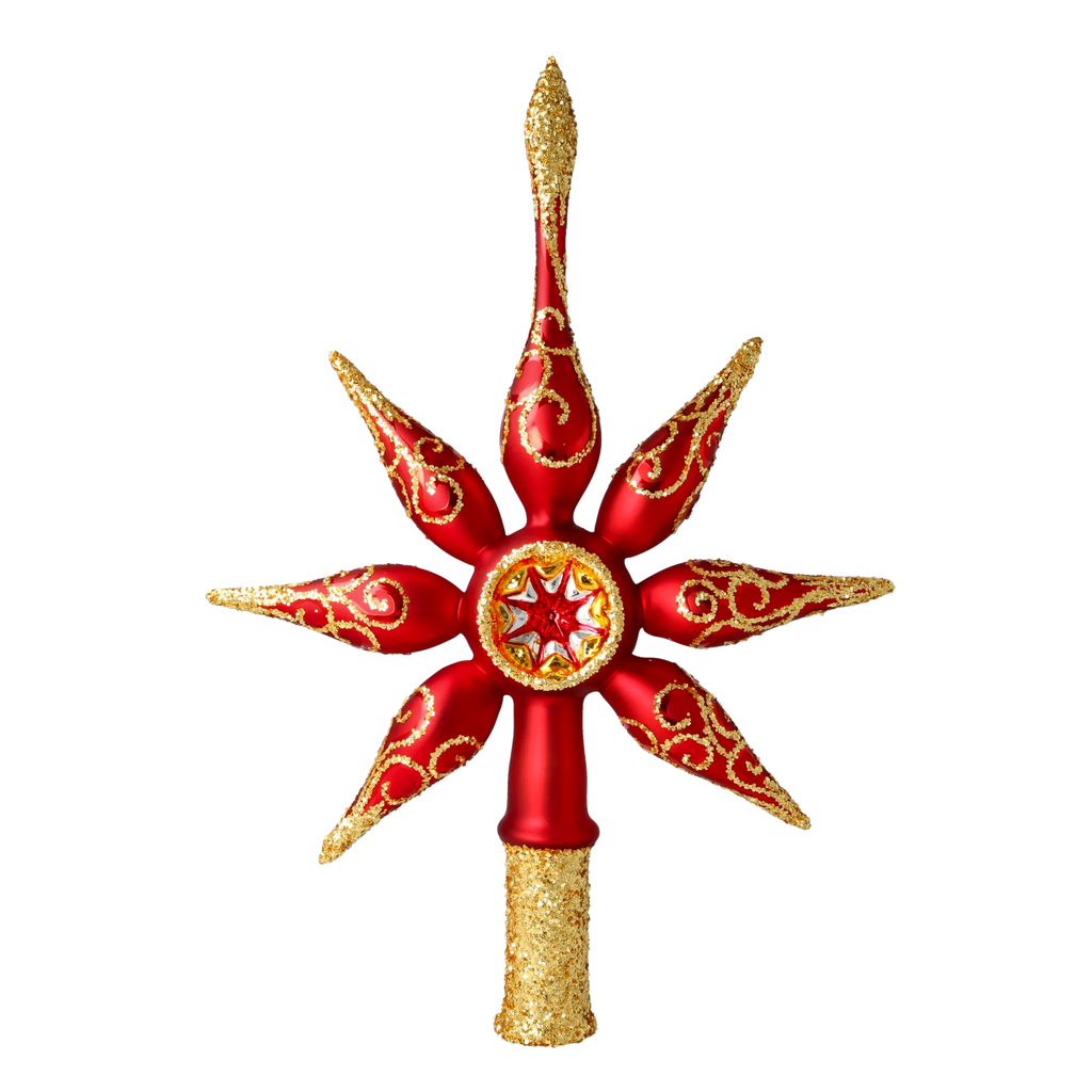Scarlet Zenith | Hand-Painted Glass Ornament | Blubom 2020-675