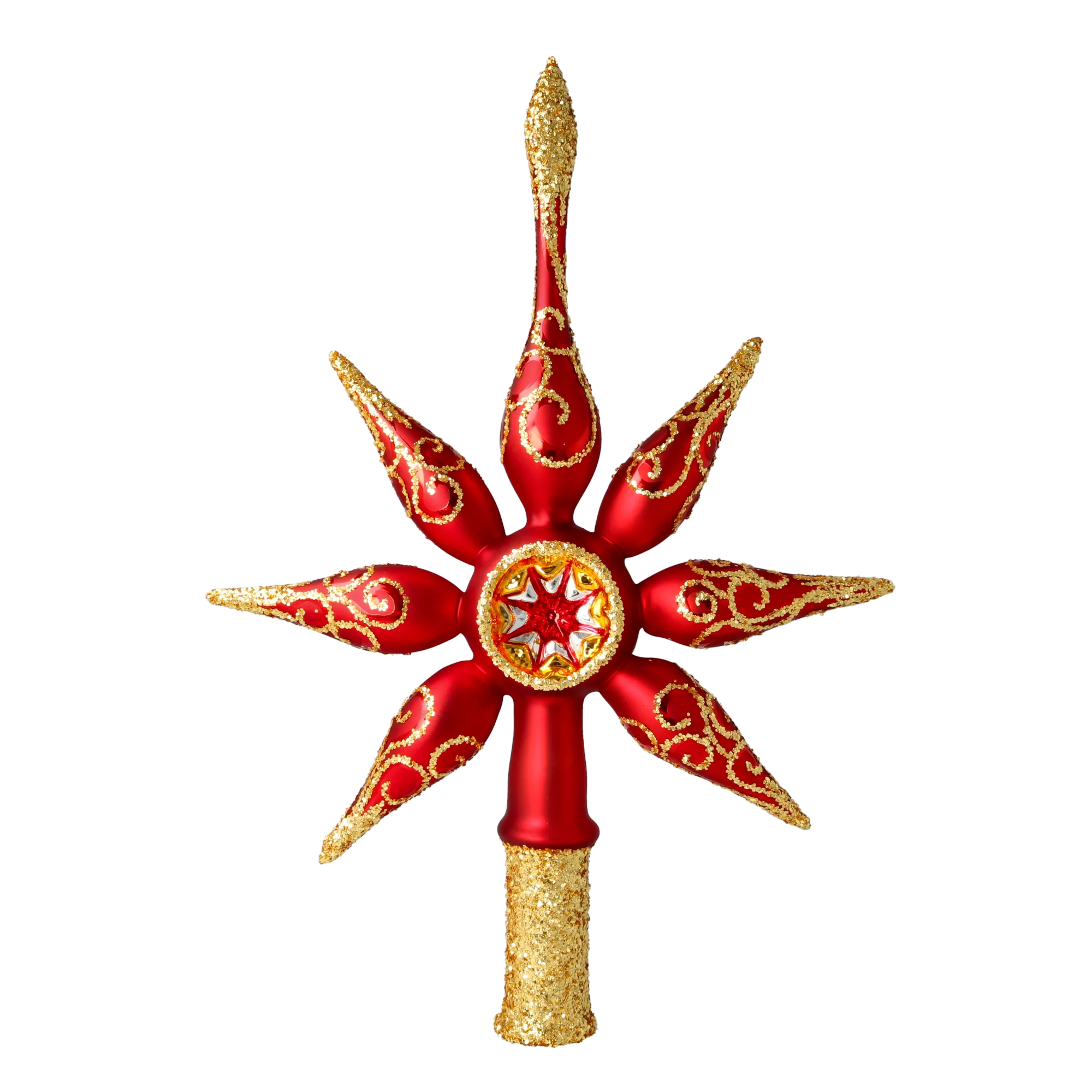 Scarlet Zenith | Hand-Painted Glass Ornament | Blubom 2020-675