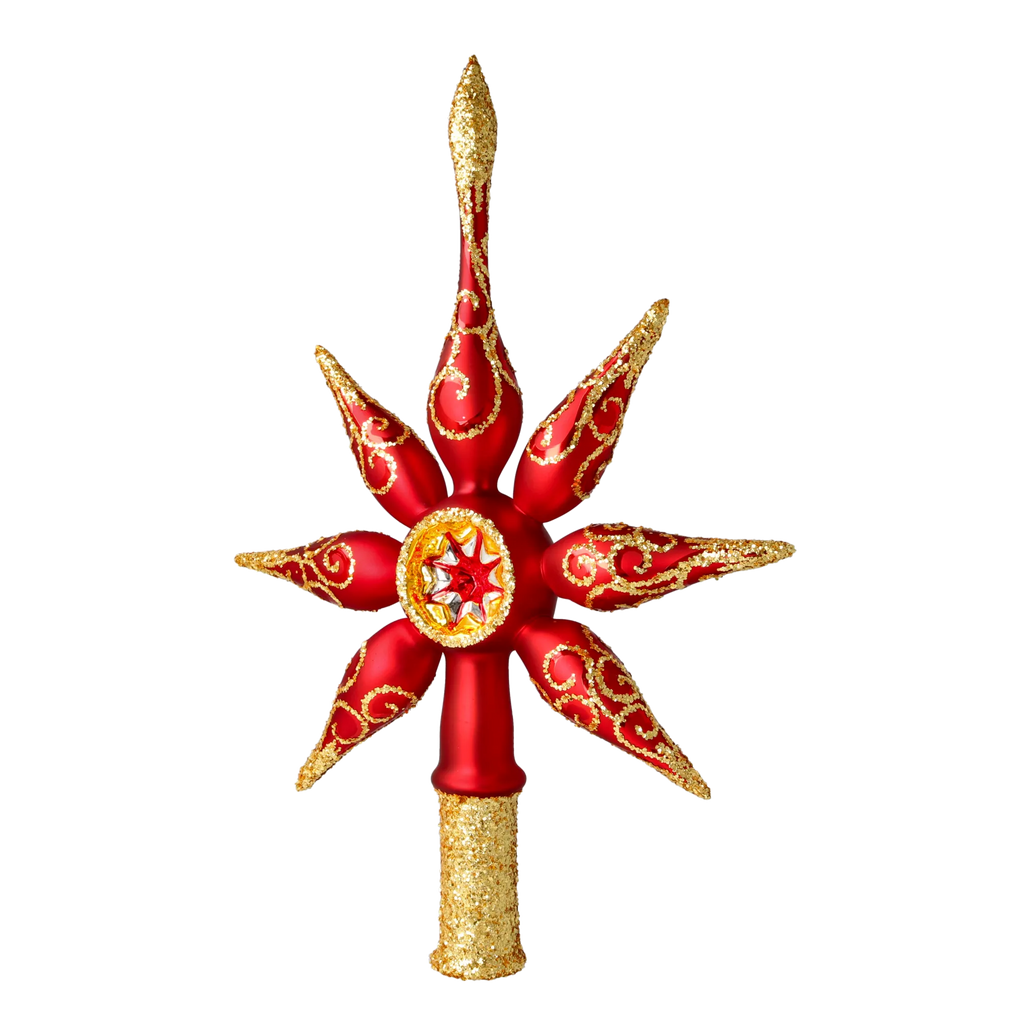 Scarlet Zenith | Hand-Painted Glass Ornament | Blubom 2020-675