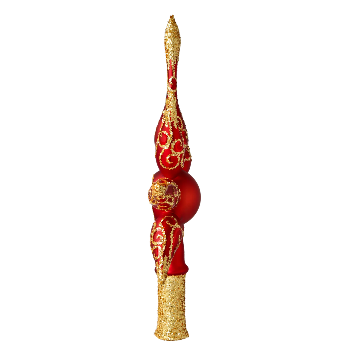 Scarlet Zenith | Hand-Painted Glass Ornament | Blubom 2020-675