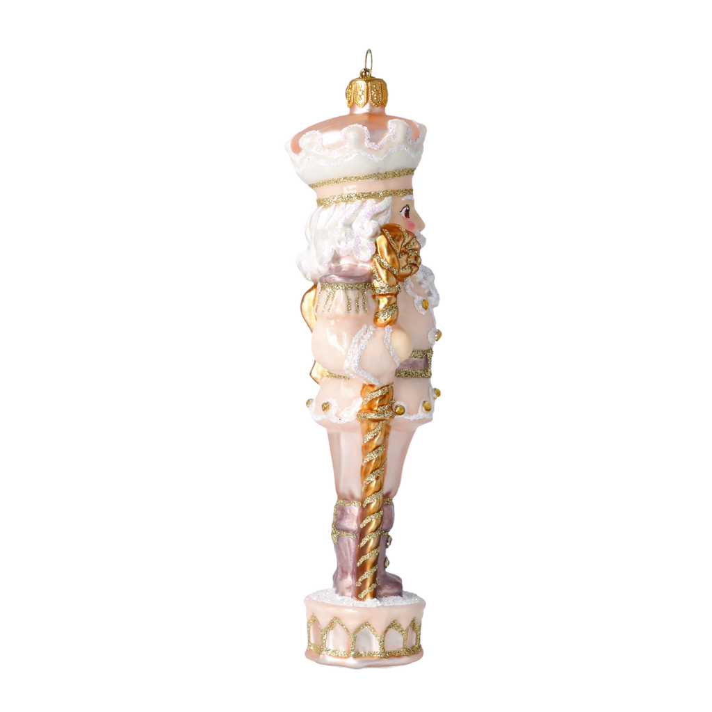 Noble Blush Sentinel | Hand-Painted Glass Ornament | Blubom 2020-697