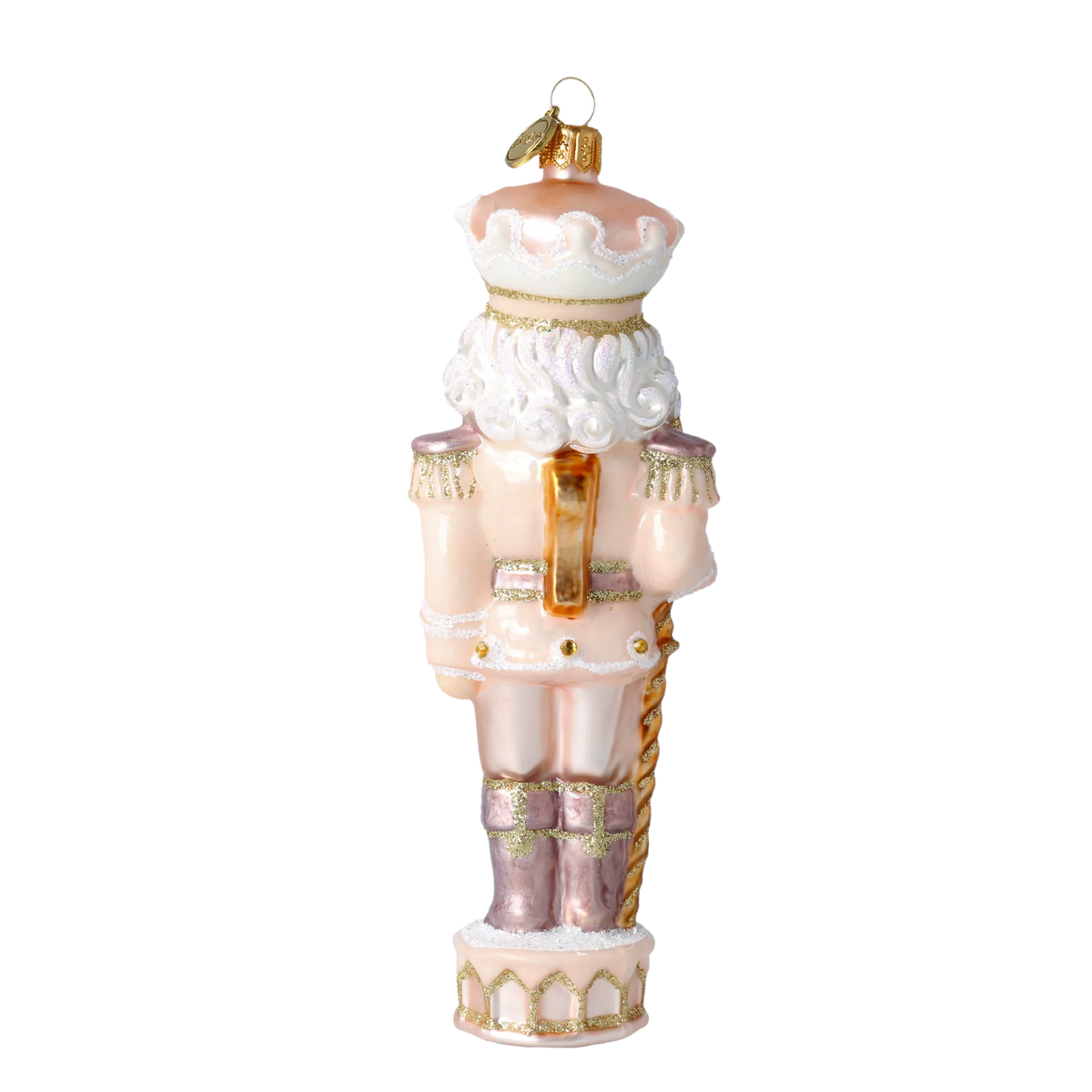 Noble Blush Sentinel | Hand-Painted Glass Ornament | Blubom 2020-697