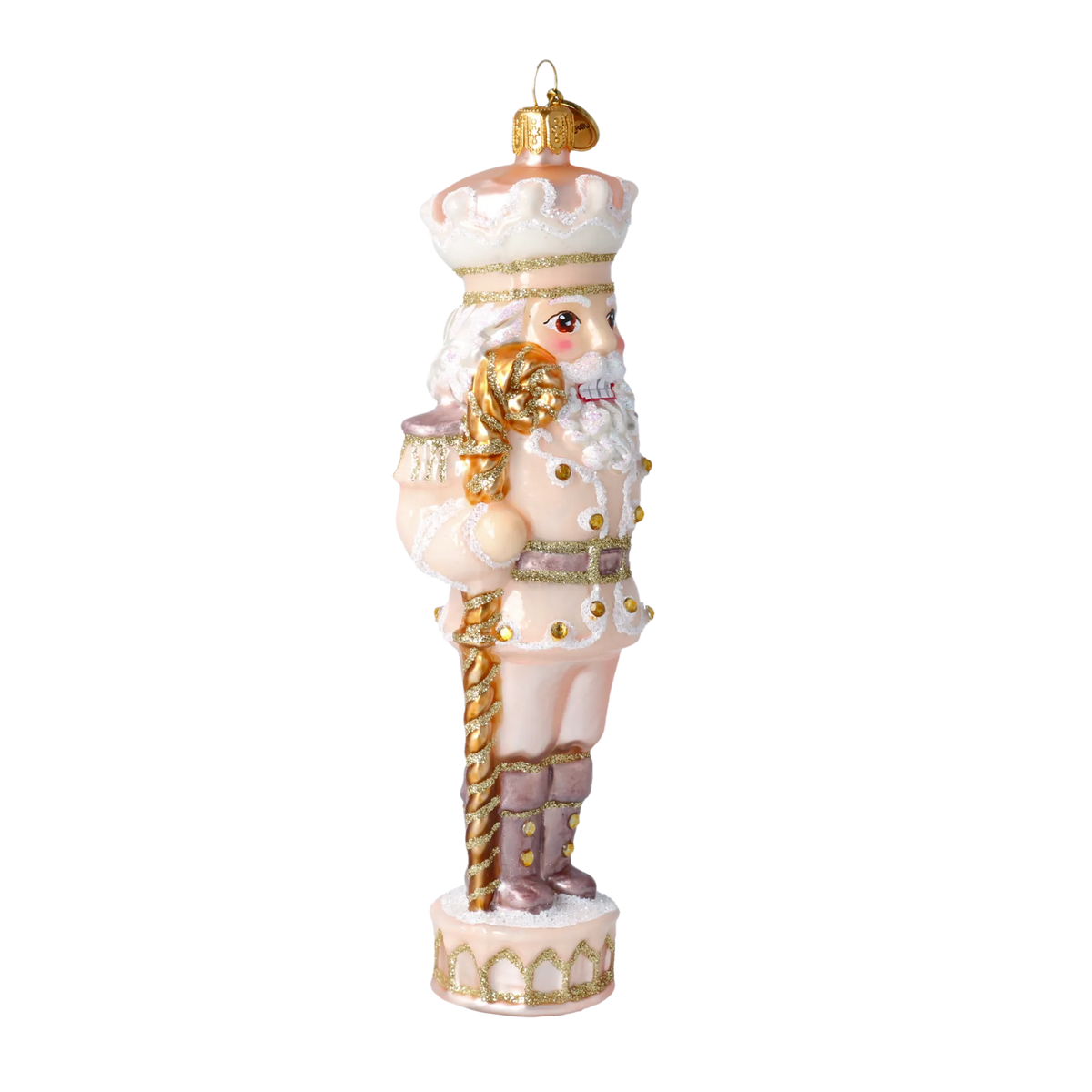 Noble Blush Sentinel | Hand-Painted Glass Ornament | Blubom 2020-697