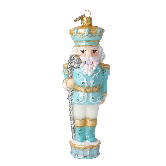 Icing Nutcracker. Handmade Glass Christmas ornament. 2020-698