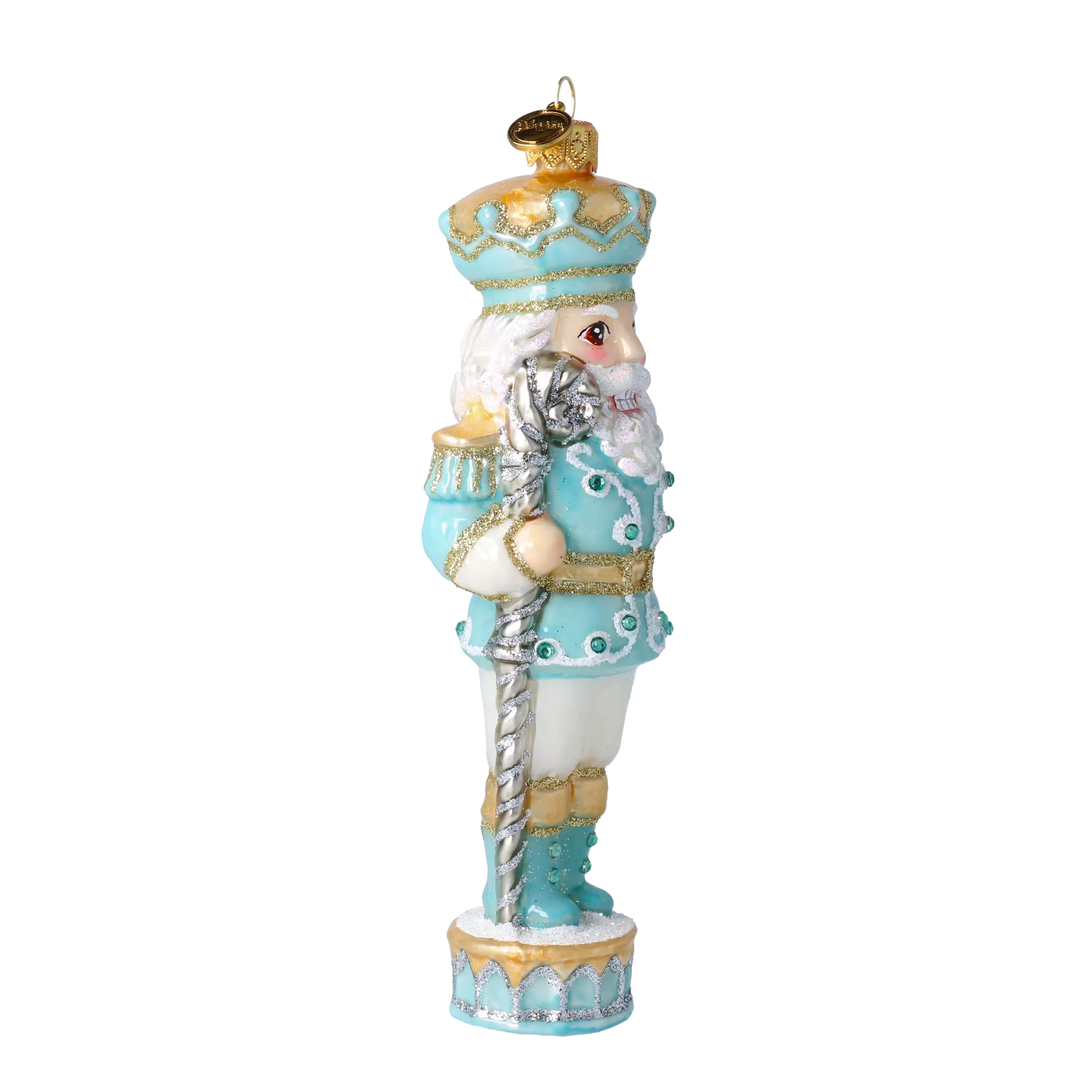 Glacial Sovereign | Hand-Painted Glass Ornament | Blubom 2020-698