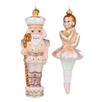 Blush Silk Waltz | Hand-Painted Glass Ornament | Blubom 2020-699
