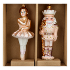 Blush Silk Waltz | Hand-Painted Glass Ornament | Blubom 2020-699