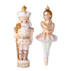 Blush Silk Waltz | Hand-Painted Glass Ornament | Blubom 2020-699