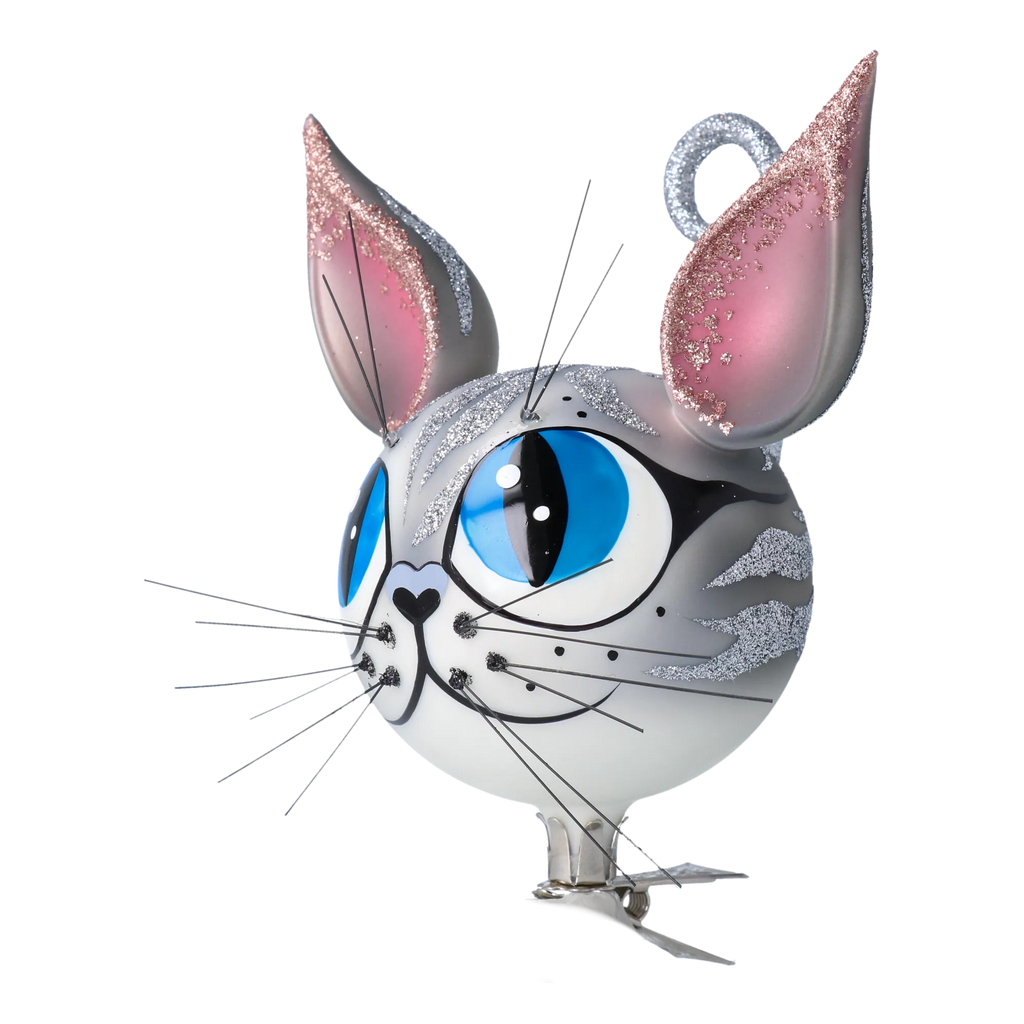 Inquisitive Familiar | Hand-Painted Glass Ornament | Blubom 2021-002