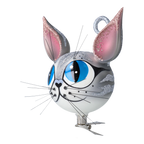 Inquisitive Familiar | Hand-Painted Glass Ornament | Blubom 2021-002