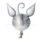 Inquisitive Familiar | Hand-Painted Glass Ornament | Blubom 2021-002