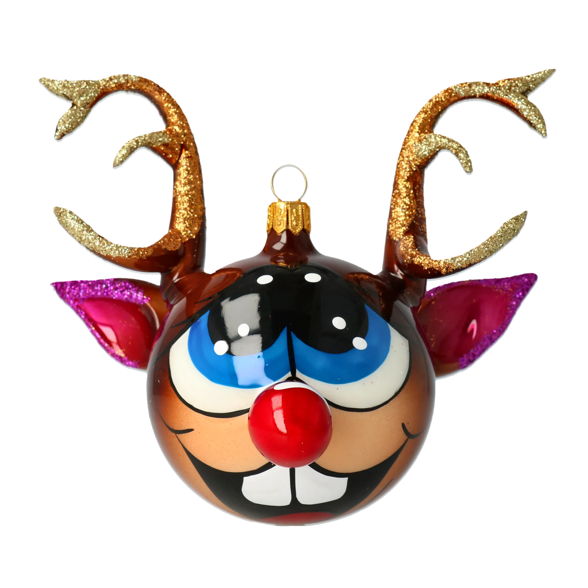 Awestruck Gilded Voyager | Hand-Painted Glass Ornament | Blubom 2021-003