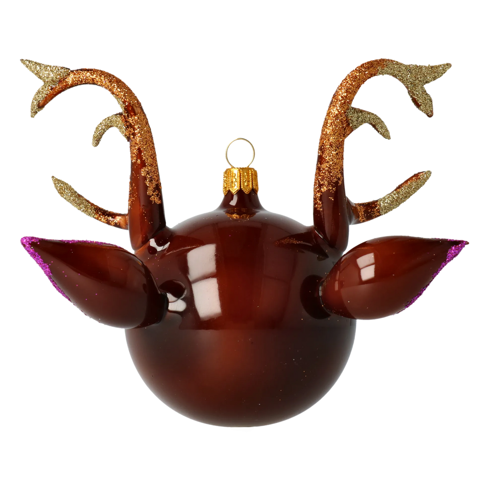 Awestruck Gilded Voyager | Hand-Painted Glass Ornament | Blubom 2021-003