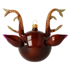 Awestruck Gilded Voyager | Hand-Painted Glass Ornament | Blubom 2021-003