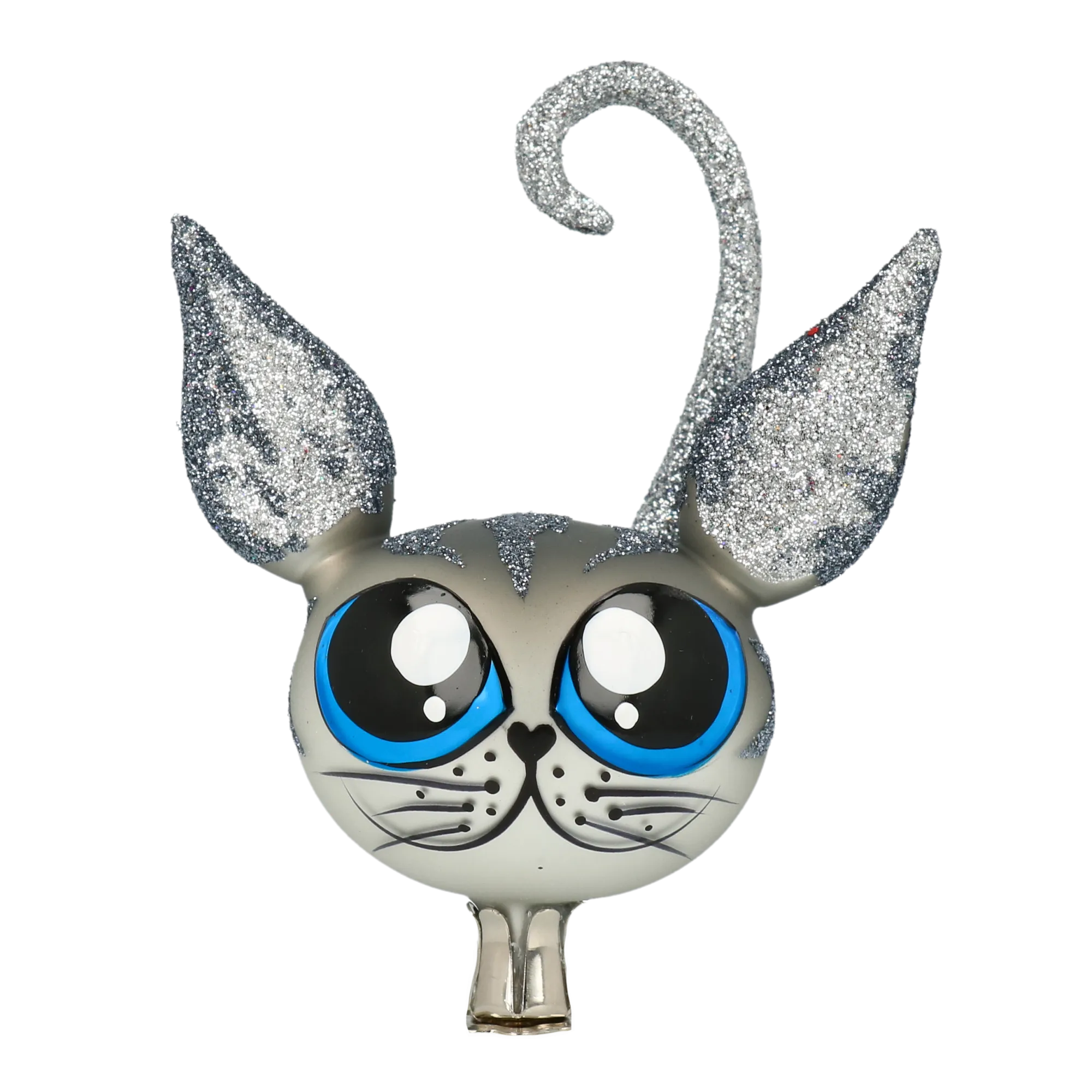 Bat-Eared Cat in Silver & Blue