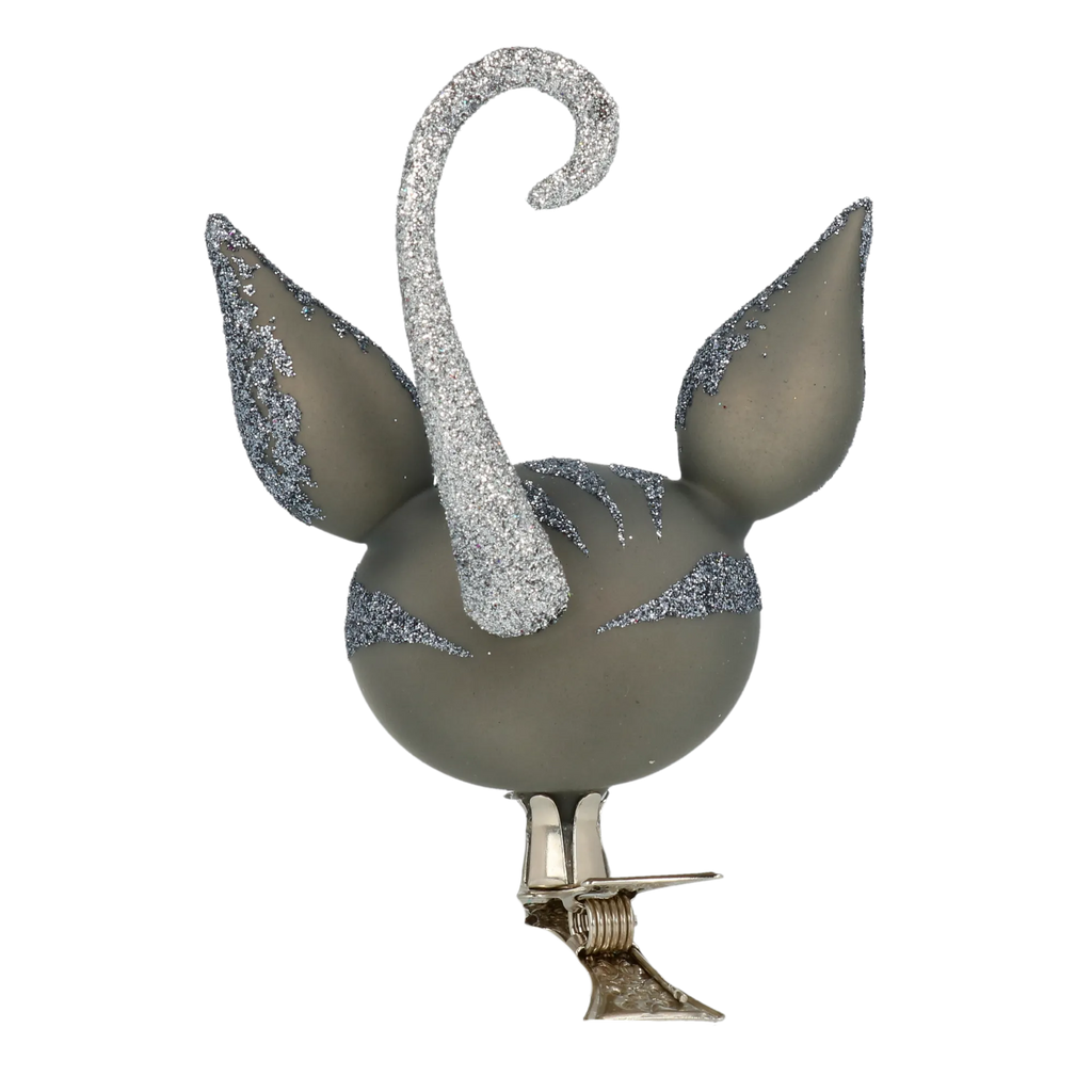 Inquisitive Azure Prowler | Hand-Painted Glass Ornament | Blubom 2021-009