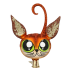 Keen Familiar | Hand-Painted Glass Ornament | Blubom 2021-012