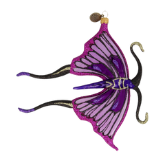 Orchid & Violet Butterfly in Flight