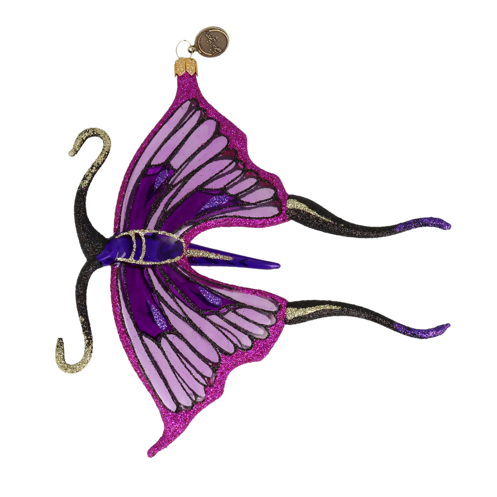 Sovereign Swallowtail | Hand-Painted Glass Ornament | Blubom 2021-018
