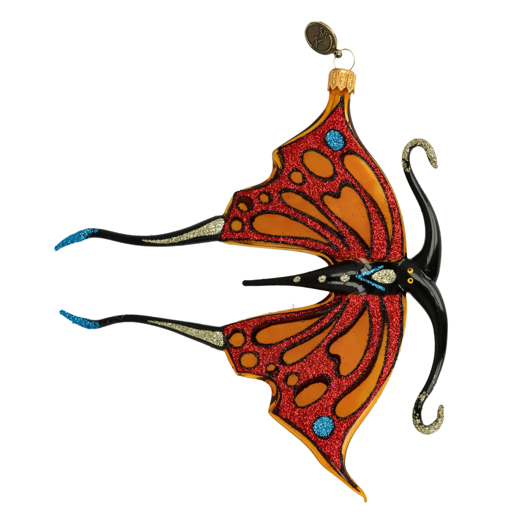 Amber Tailed Sovereign | Hand-Painted Glass Ornament | Blubom 2021-019