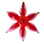 Sovereign Crimson Radiance | Hand-Painted Glass Ornament | Blubom 2021-031