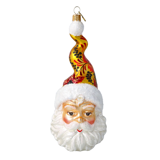 Gilded Ornate Saint Nicholas Premium christmas glass ornament 2021-032