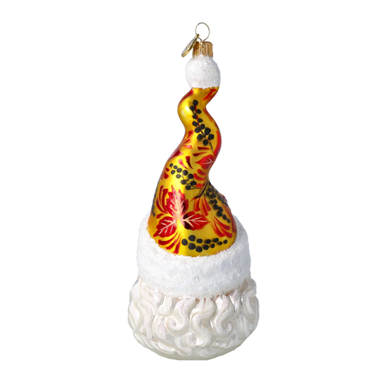 Gilded Ornate Saint Nicholas Premium christmas glass ornament 2021-032