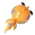 Load image into Gallery viewer, Gold fish Sparkling Bubblefish Handmade Glass Christmas ornament. 2021-036

