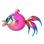 Watchful Voyager | Hand-Painted Glass Ornament | Blubom 2021-037