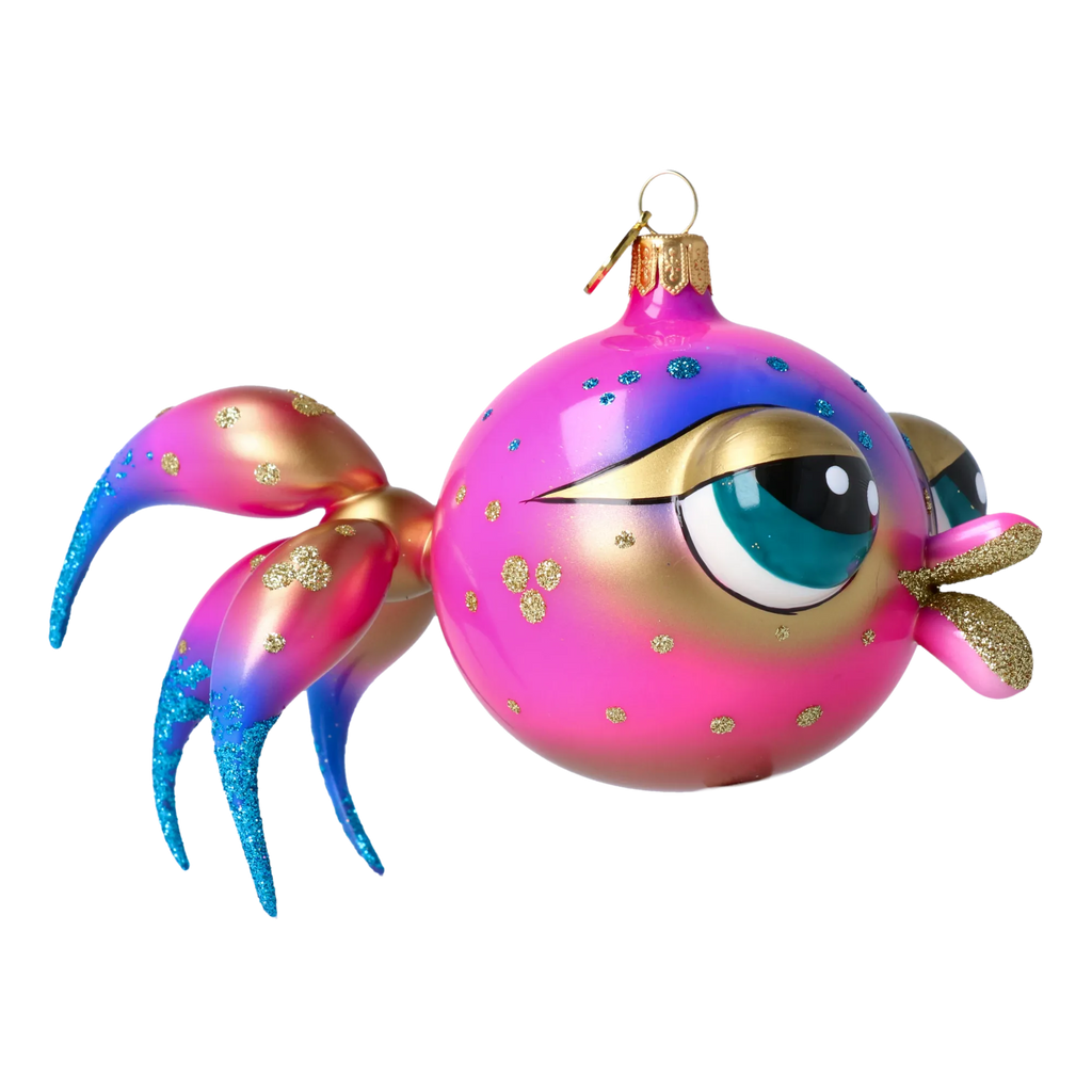 Watchful Voyager | Hand-Painted Glass Ornament | Blubom 2021-037