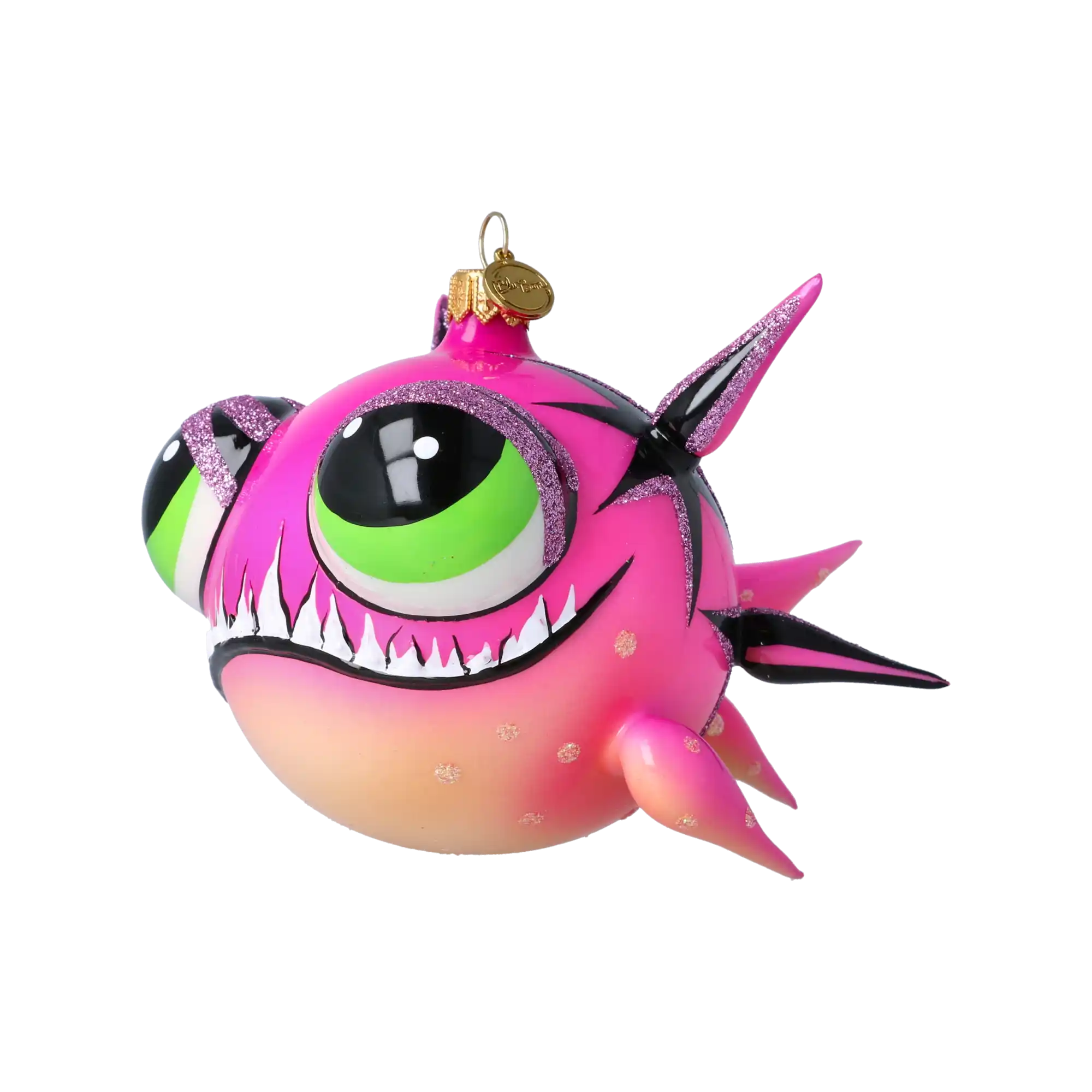 Fish -Pink Predator - Fancy Glass Decoration.