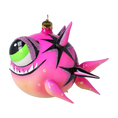 Load image into Gallery viewer, Fish -Pink Predator - Fancy Glass Decoration.
