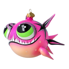 Spiky Pufferfish in Magenta Blaze