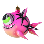 Audacious Magenta Marauder | Hand-Painted Glass Ornament | Blubom 2021-038