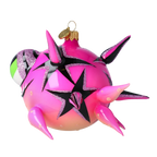 Audacious Magenta Marauder | Hand-Painted Glass Ornament | Blubom 2021-038