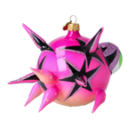 Audacious Magenta Marauder | Hand-Painted Glass Ornament | Blubom 2021-038