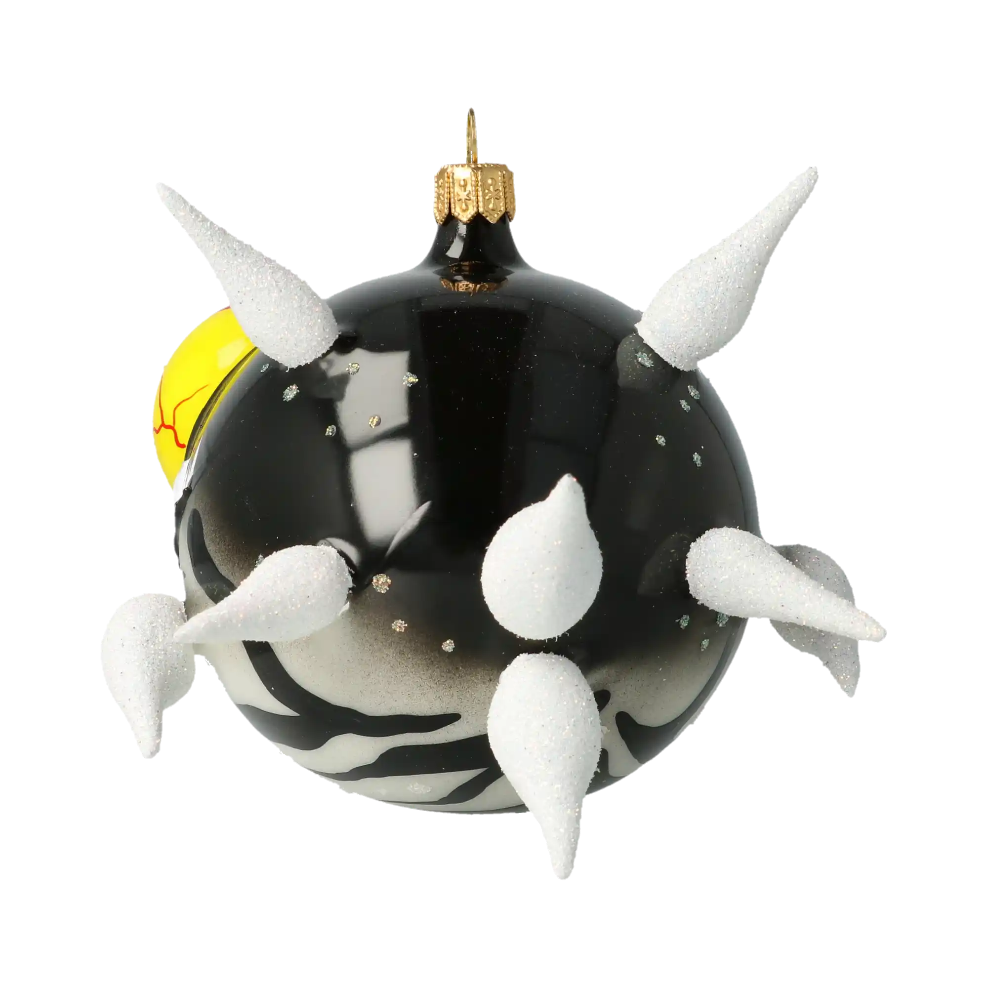 Deep Sea Menace Fish Handmade Glass Christmas ornament.