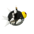 Load image into Gallery viewer, Deep Sea Menace Fish Handmade Glass Christmas ornament. 2021-040

